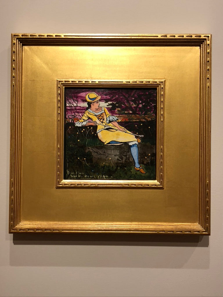 Closed corner frame for tile at Lyman Allyn Museum