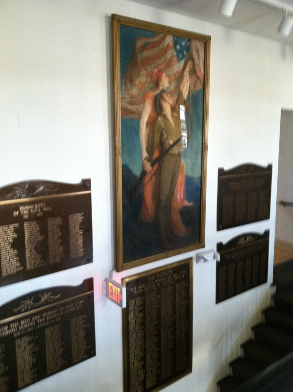 The "Dough Boy" at Old Lyme Town Hall