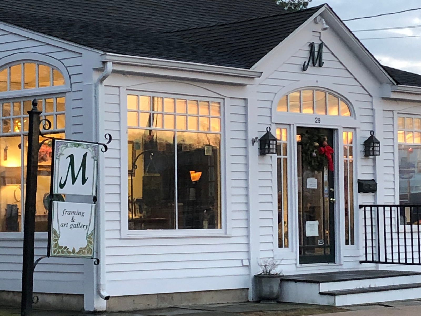 View of the outside of Studio M shop