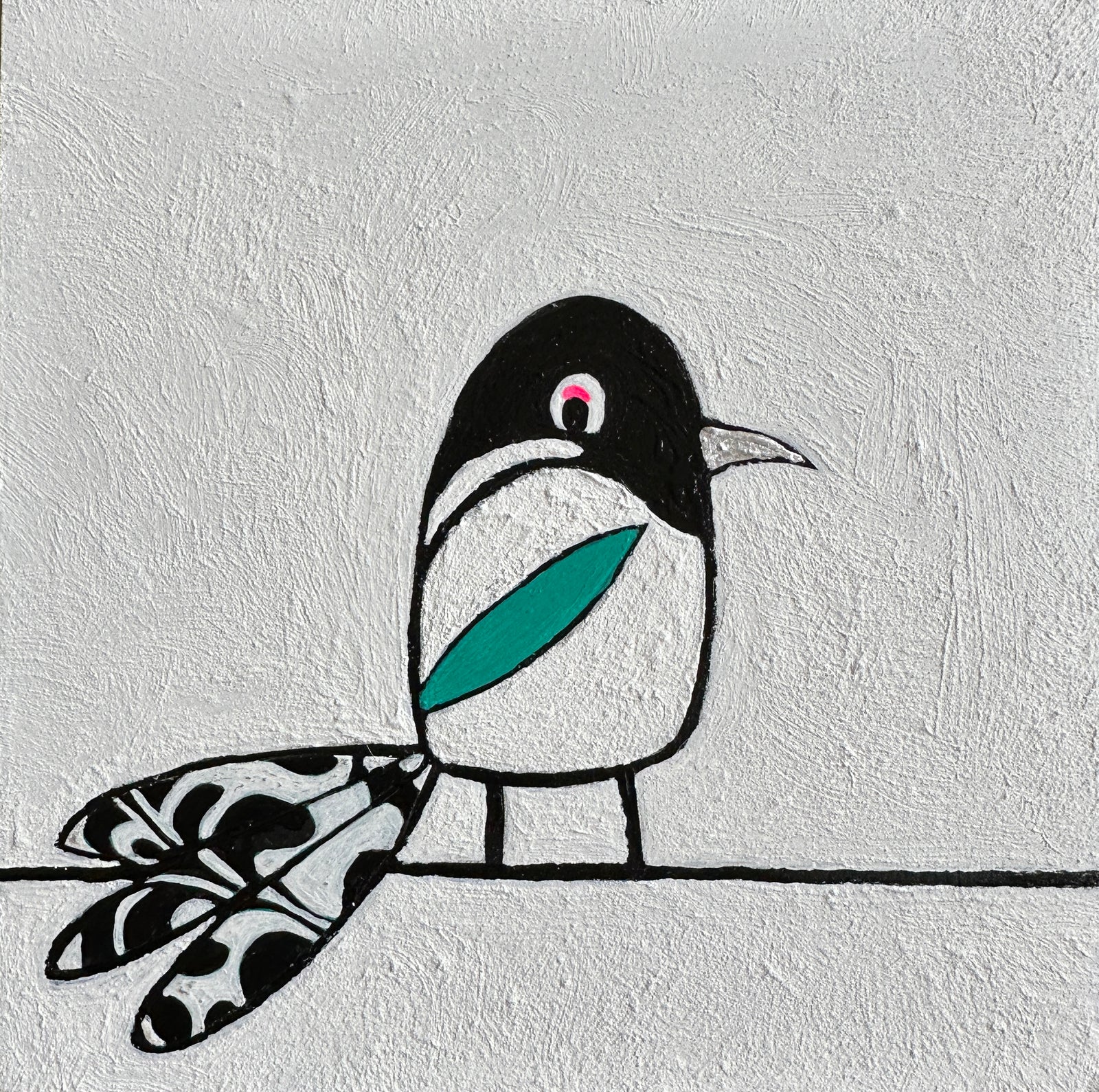 Birdie Magpie Right Facing